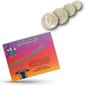 Locking $1.35 Trick With US Half Dollar, Quarter and Dime - Picture 1 of 3
