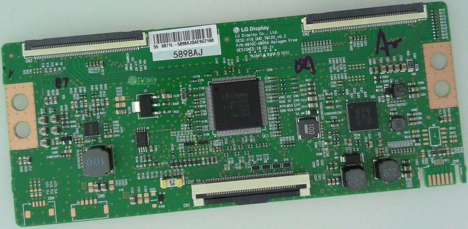 Placa T-Con Sanyo FW55R70F 6871L-5898A 6870C-0805A (PIEZA OEM) Foto 1 de 1