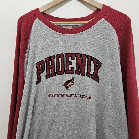 NHL Officially Licensed PHOENIX COYOTES Men's Long Sleeve Shirt Size XL Pre-Own Cover