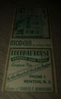 1930S-40S Cochran House Newton New Jersey Matchbook Cover
