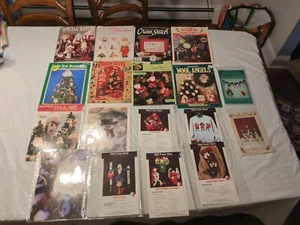 Lot Of 1990s Christmas Patterns, Crafts, Pattern Booklets - Picture 1 of 16
