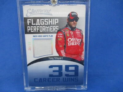 2010 Press Pass Element Flagship Performers Flag Tony Stewart #36/50 - Image 1 of 2