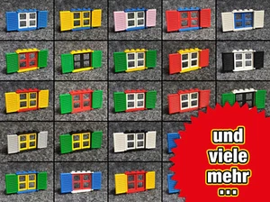 Lego schicke 3853 Fenster mit bunten Fenstergittern und 3856 Fensterläden - Bild 1 von 33