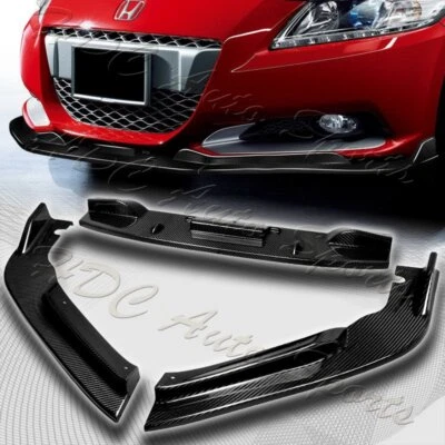 Parachoques delantero de fibra de carbono estilo JP para Honda CR-Z 2011-2012 labio de alerón divisor Foto 1 de 4