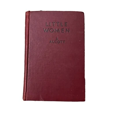 Little Women Hardcover Book 1929 Louisa May Alcott Saalfield Publishing Company Foto 1 de 4