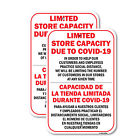 Limited Store Capacity Due To Spanish Heavy Gauge Aluminum Parking Sign