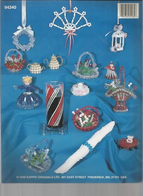 Beaded Wonderful Craft Patterns Train Baskets Figures Ornaments M87 - Image 1 of 2