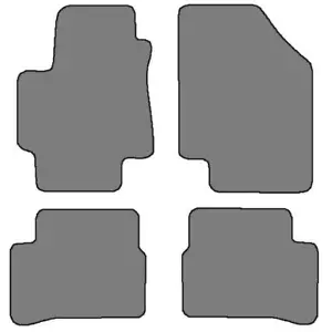 2006-2011 Hyundai Accent 4pc Sets Custom Fit Carpet Floor Mats - Black - Picture 1 of 5