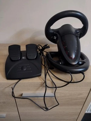 Steering Wheel and Pedals Game Accessory Used Only A Couple Of Times - Image 1 of 4