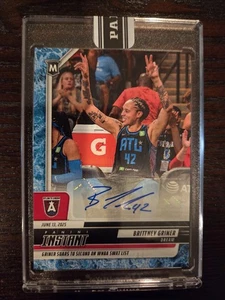 Brittney Griner 2025 Panini Instant WNBA Water Parallel Auto 1/10 Atlanta Dream - Picture 1 of 2