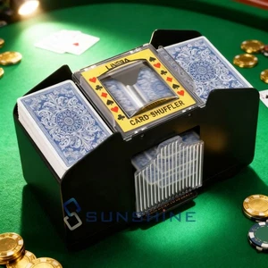 Automatischer Mischautomat mit One-Touch-Bedienung - Schnelles Kartenmischen für Poker - Bild 1 von 18