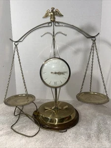 Vtge Sessions Clock Balance Scale Of Justice Model 207 VGC WORKS - Picture 1 of 11