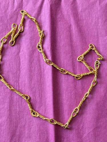 Collana Christian Dior vintage tono oro. Oggetto autentico. G. Condizione