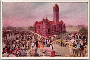 Tarjeta postal de Shriners de Minneapolis, Minnesota de la década de 1960 "llave para el tribunal de la ciudad" - Imagen 1 de 2
