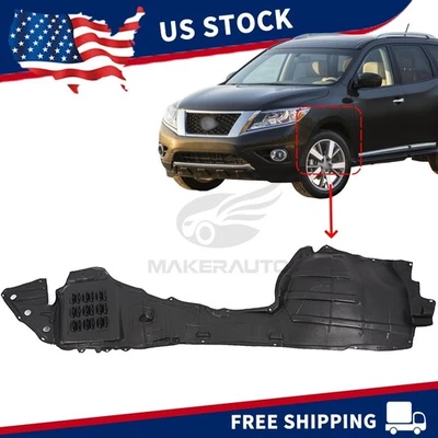 Front Left Fender Liner For 2015-2019 Nissan Pathfinder 638419NB0A Driver Side Foto 1 de 4