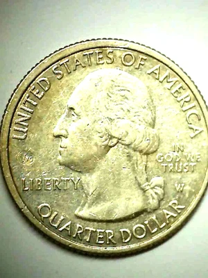 2020 W Marsh Billings Rockefeller Vermont Quarter V75 Privy Stamp - Image 1 of 3