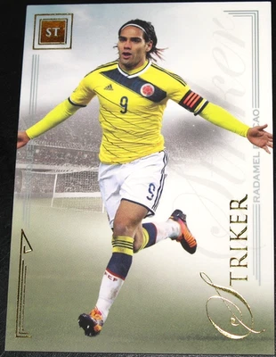 2014 Futera Unique Radamel Falcao Striker Base #071 - Image 1 of 2