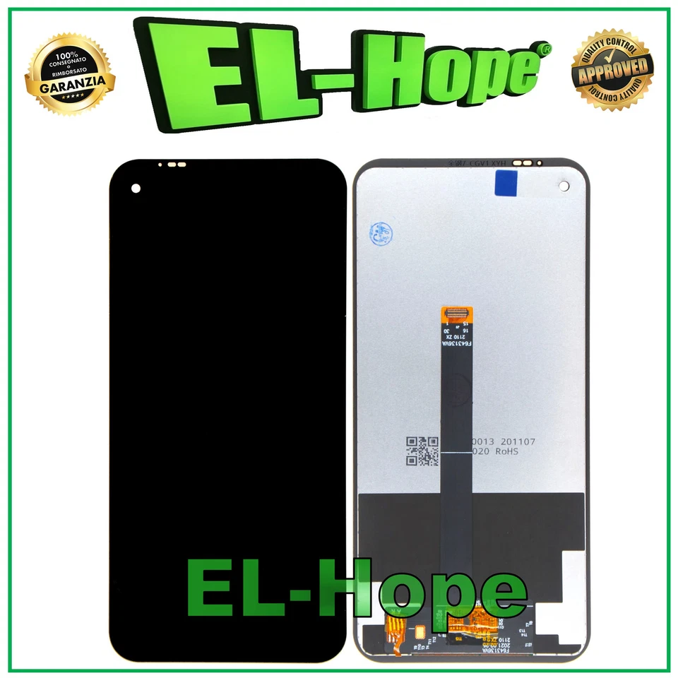 DISPLAY LCD PER CUBOT KINGKONG 7 TOUCH SCREEN VETRO SCHERMO ASSEMBLATO NERO - Immagine 1 di 1