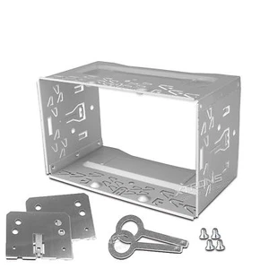 Universal Replacement Double 2 DIN Car DVD Player Fitting Cage Kit &Release Keys - Picture 1 of 7