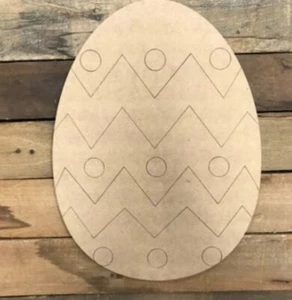 Unvollendet Zum Selbermachen Holz Osterei Ausschnitt - Malen Sie Ihr eigenes Frühlingsschild - Bild 1 von 4