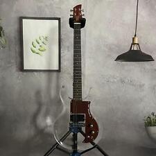 Dan Armstrong Style Clear Acrylic Electric Guitar 24 Frets Rosewood Fretsboard