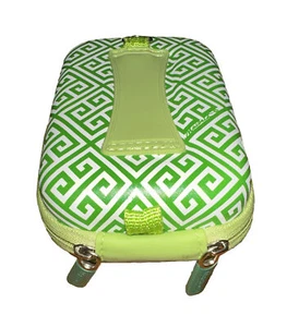 Macbeth Hard Shell Electronics Camera Carrying Case - Kelly Green Geometric - Picture 1 of 8