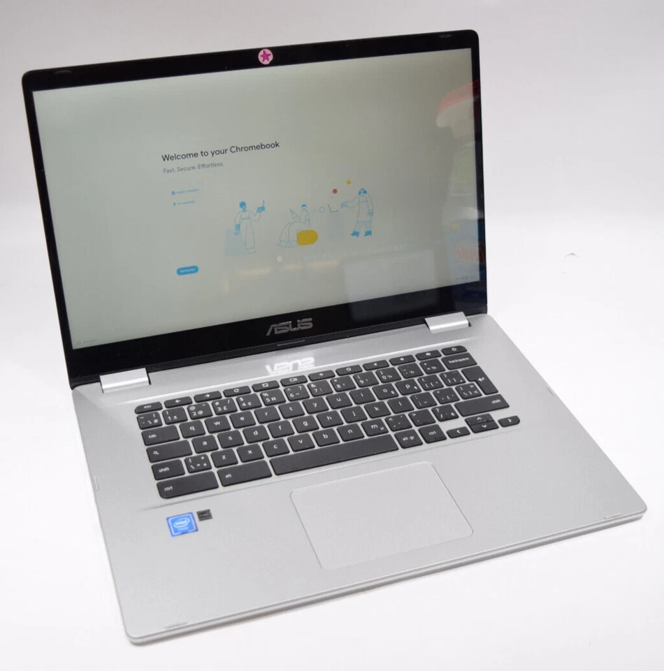 ASUS C523n 1.1 GHz 15" 32gb SSD 4gb RAM Celeron Chromebook - Image 1 of 4
