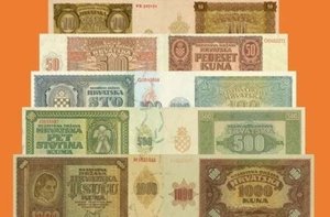 (Reproduktionen) Geldscheine  Kroatien  1-5    1941 - Bild 1 von 1