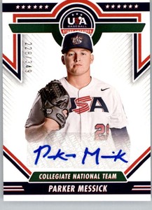 2022 Panini Stars and Stripes USA Baseball BLUE Ink Autographs Pick From List