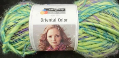 (79,80 €/kg): 150 g ORIENTAL COLOR, Schachenmayr, grün 086, für 1 Loop  #2444 - Bild 1 von 3