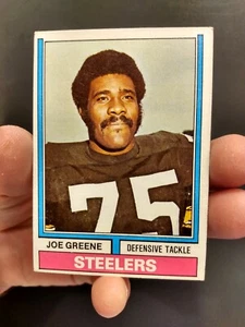 1974 Topps Football Mean Joe Greene #40 Pittsburgh Steelers HOF VG / EX - Picture 1 of 12