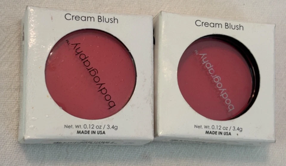 BODYOGRAPHY CRÈME BLUSH LOT OF 2 RED NIB .12 OZ FREE SHIPPING - Image 1 of 1