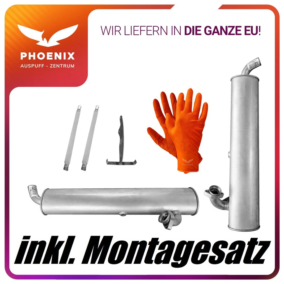 für SMART City-Coupe 0.6 0.7 (1998-2004) Auspuff Endschalldämpfer - Bild 1 von 2