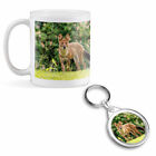 Mug And Round Keyring Set   Cute Monsoon Dhole Fox Dog 3481