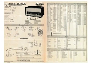Manual de servicio instrucciones para Philips BD 573 A, Sultan 573 - Imagen 1 de 1