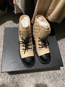 chanel citizen chain boots