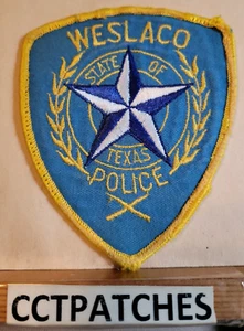 WESLACO, TEXAS POLICE SHOULDER PATCH TX - Picture 1 of 2