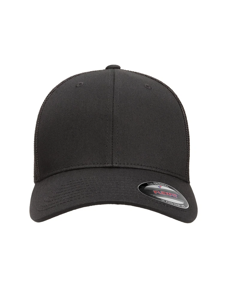 Paquete de 5 gorras de camionero Flexfit 6511 para adultos 6 paneles estructuradas perfil medio Foto 1 de 1