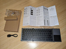Folding Bluetooth keyboard/trackpad for Android/iOS/Windows Grey. Bluetooth only