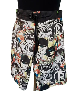 DC Comics Batman Swim Trunks Boys Medium Size 16 Recreational Water Sports - Picture 1 of 12