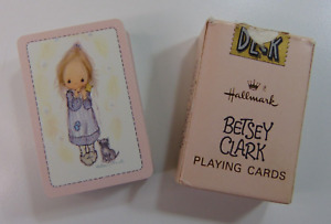Vintage Betsey Clark Hallmark Mini Playing Cards Single Deck Cat Complete