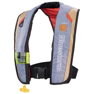 Chaleco salvavidas inflable Bluestorm Stratus 35 aprobado por la USCG tipo 2 PFD, BRONCEADO - Imagen 1 de 5