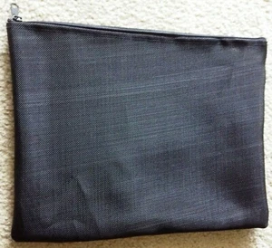 NEW! 5 Mesh Bags Black Zipper 10.5" x 13.25" PVC Flexible Light Sturdy Laptop - Bild 1 von 3