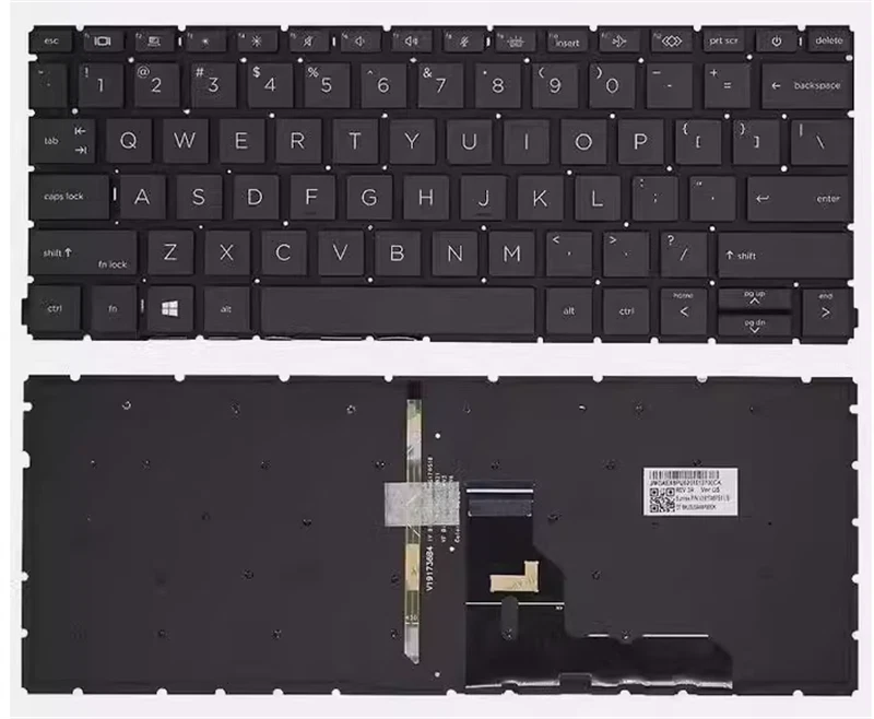 New For HP ProBook 430 G7 G8 435 G7 G8 Laptop US Keyboard Backlit - Image 1 of 1