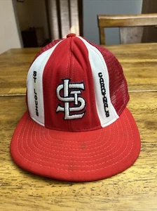 VTG 70s 80s St Louis Cardinals World Series Champions Snapback Trucker Hat Soft - Picture 1 of 3