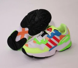 Adidas Jugend Jungen Mädchen Yung 96 weiß Schock rot hochauflösend neongelb EE4409 GR. 5 - Bild 1 von 12