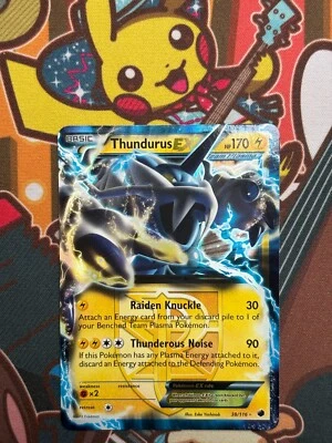 Thundurus EX 38/116 Plasma-Freeze englisch Pokemon Karten NM - Bild 1 von 2