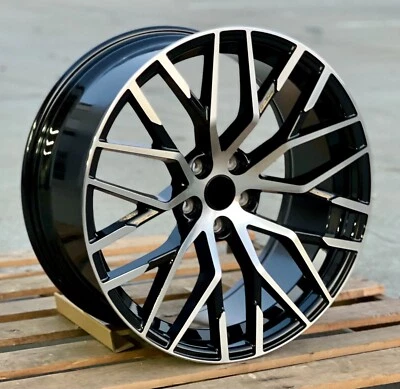 20" RS Black Machined Wheels Fits Audi A3 S3 A4 S4 A5 S5 A6 S6 A7 S7 A8 Q3 Q5 Q7 - Image 1 of 4