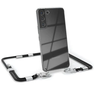 Etui z paskiem do Samsung Galaxy S22 Plus 5G Łańcuszek do telefonu komórkowego Sznurek Cover Czarne - Zdjęcie 1 z 7
