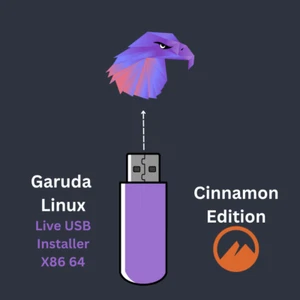 Garuda Linux Cinnamon 32GB Bootable USB Live & Install | Arch Linux Rolling - Picture 1 of 10